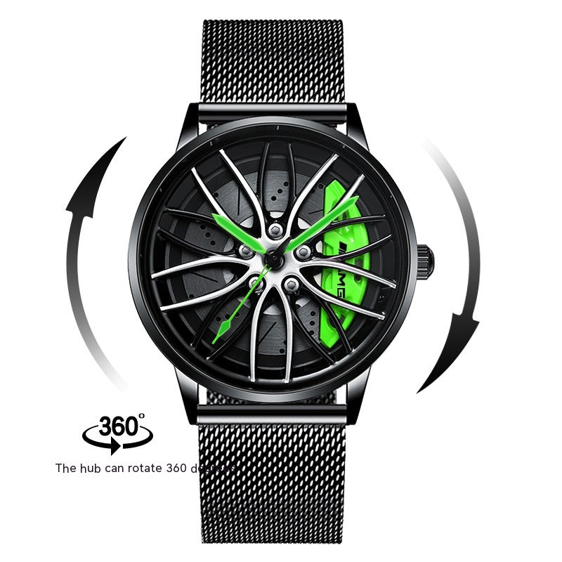 SVJ Wheel Watch AMG488 Green Caliper