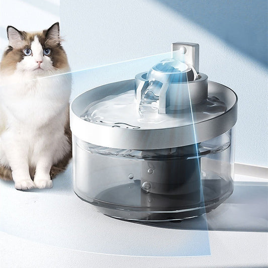 Trinkbrunnen für Katzen mit kabelloser Induktionssteuerung
